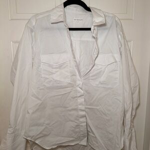 Good American White Blouse with Pockets